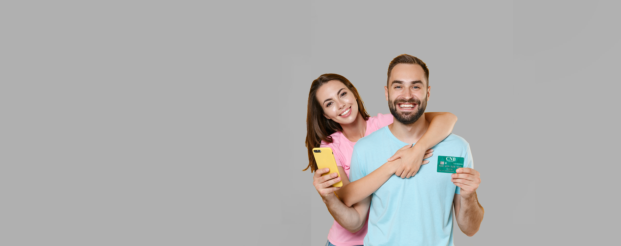 Couple with CNB credit card