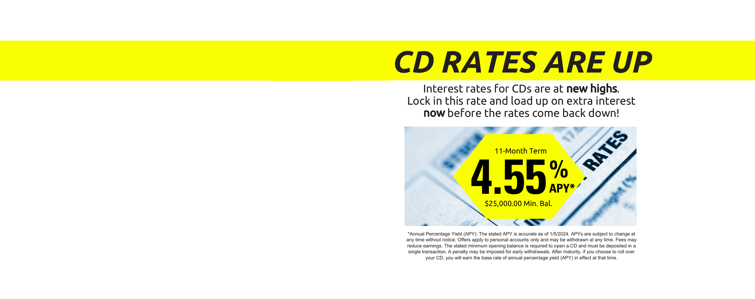 CD Special 4.55% APY