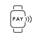 watch with pay icon